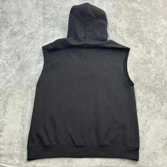 Champion Hoodie Mens Large Cal State Dominguez Hills CSUDH Sleeveless Black Gym - Picture 9 of 9